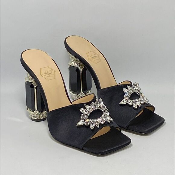 Nalebe Eureka Aurum Crystal-Embellished Mules size 38 - Picture 6 of 13